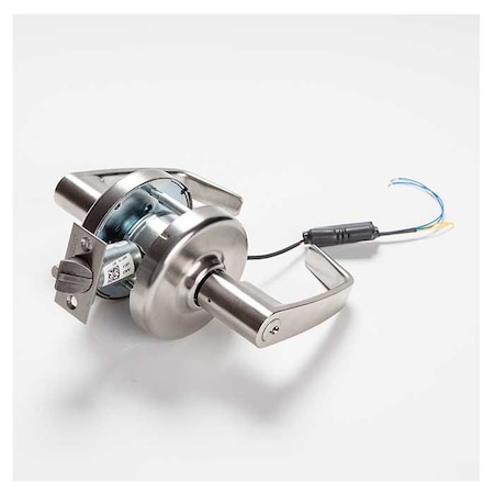 Architectural Control Systems Storeroom Cylindrical Lever Lock Modified Fail Secure Operation Power Unlock, NZD Lever Design,  C1520M-CL3357-NZD-626